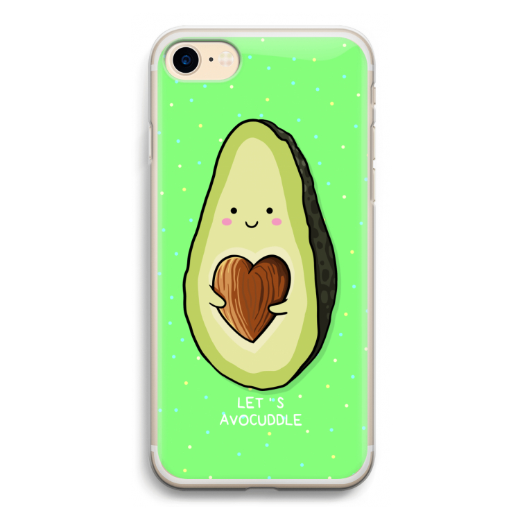 Avocuddle: iPhone 7 Transparant Hoesje