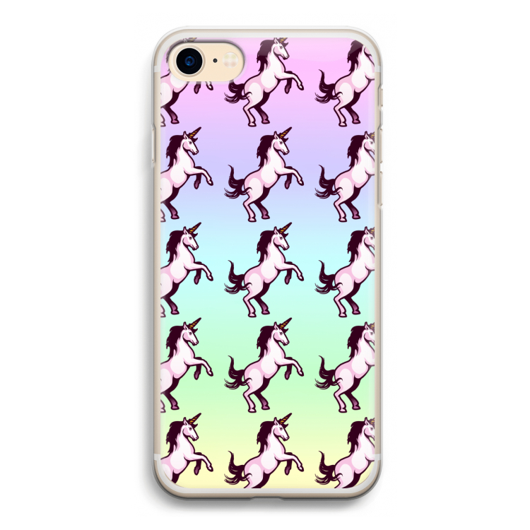 Musketon Unicorn: iPhone 7 Transparant Hoesje