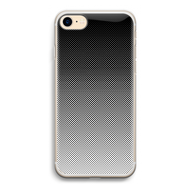 Musketon Halftone: iPhone 7 Transparant Hoesje