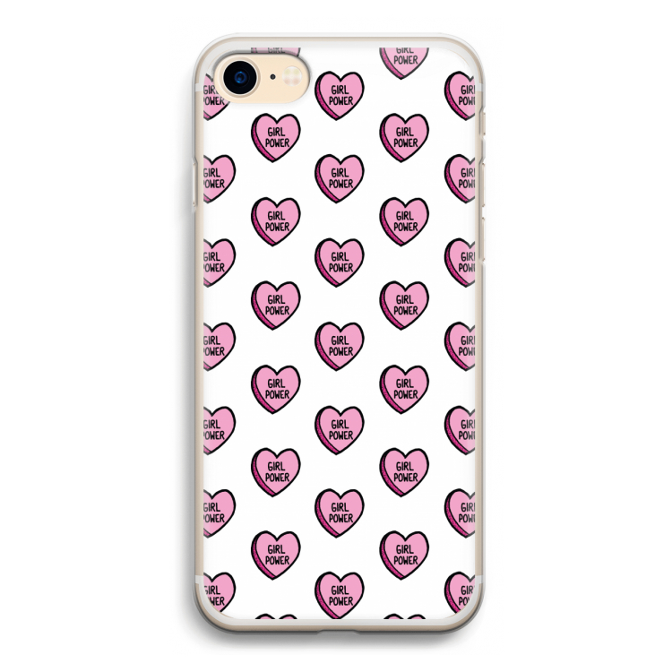 GIRL POWER: iPhone 7 Transparant Hoesje