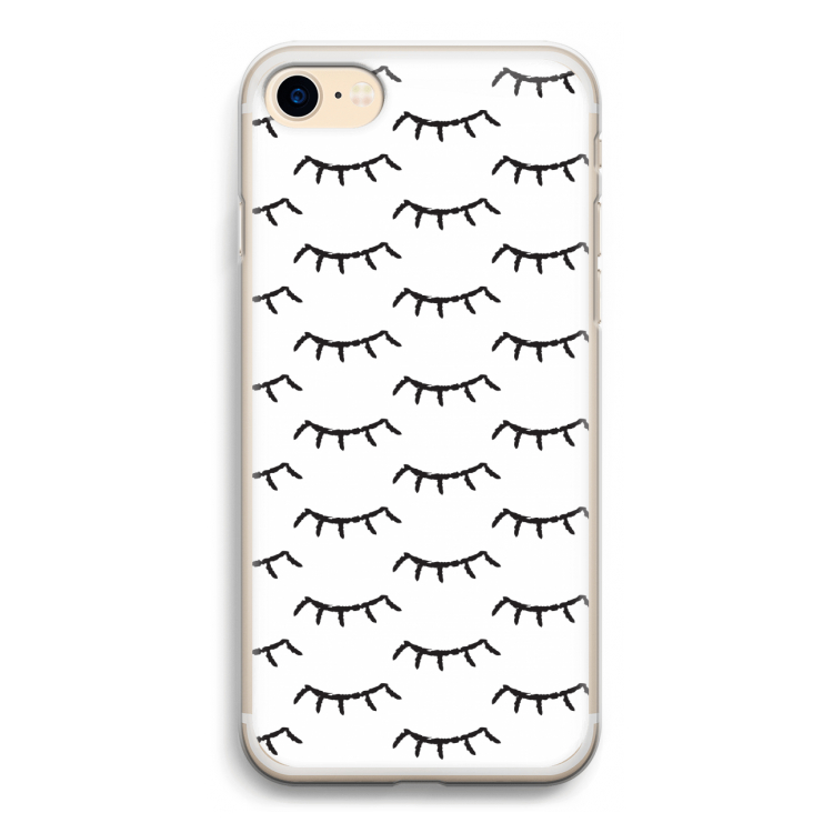 Wimpers: iPhone 7 Transparant Hoesje