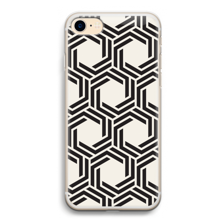 Geometrisch patroon: iPhone 7 Transparant Hoesje