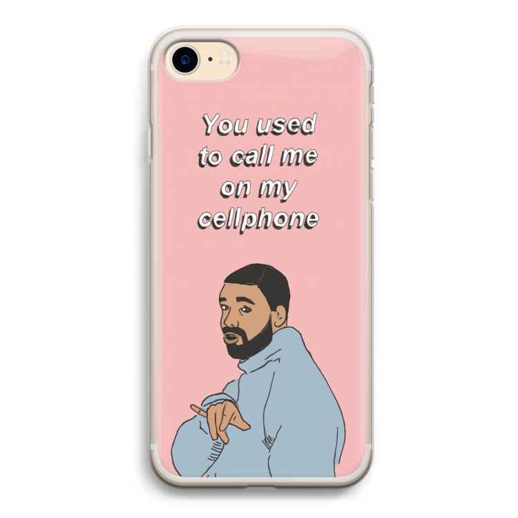 Hotline bling: iPhone 7 Transparant Hoesje