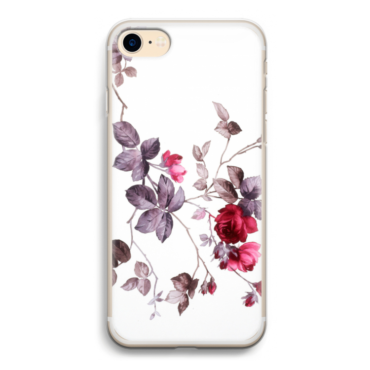 Mooie bloemen: iPhone 7 Transparant Hoesje