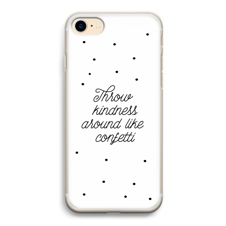 Confetti: iPhone 7 Transparant Hoesje