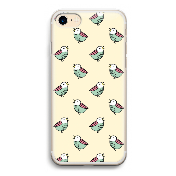 Vogeltjes: iPhone 7 Transparant Hoesje