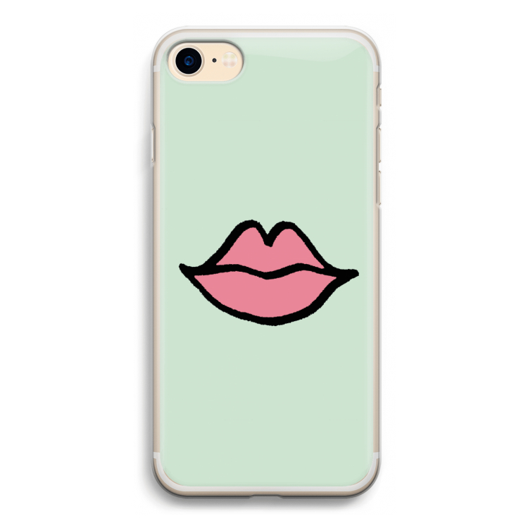 Kusje: iPhone 7 Transparant Hoesje