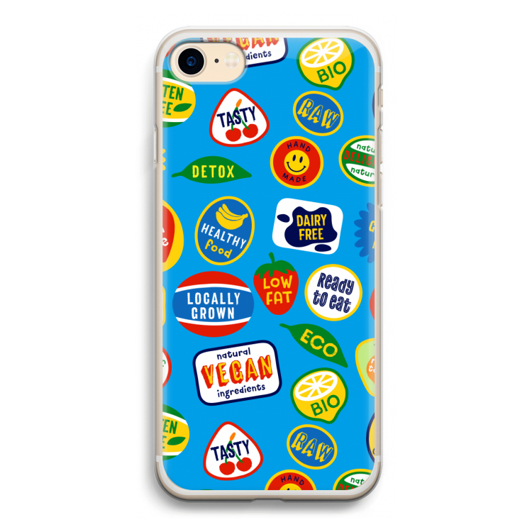 Fruitsticker: iPhone 7 Transparant Hoesje