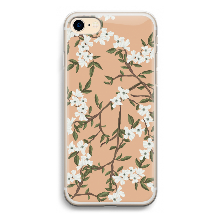 Blossoming spring: iPhone 7 Transparant Hoesje