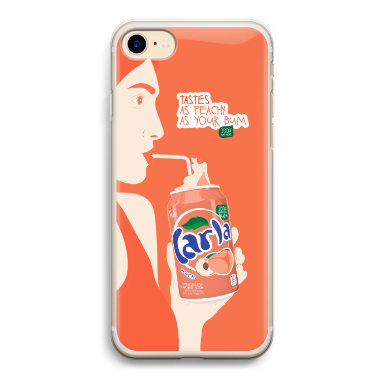 Peach please!: iPhone 7 Transparant Hoesje