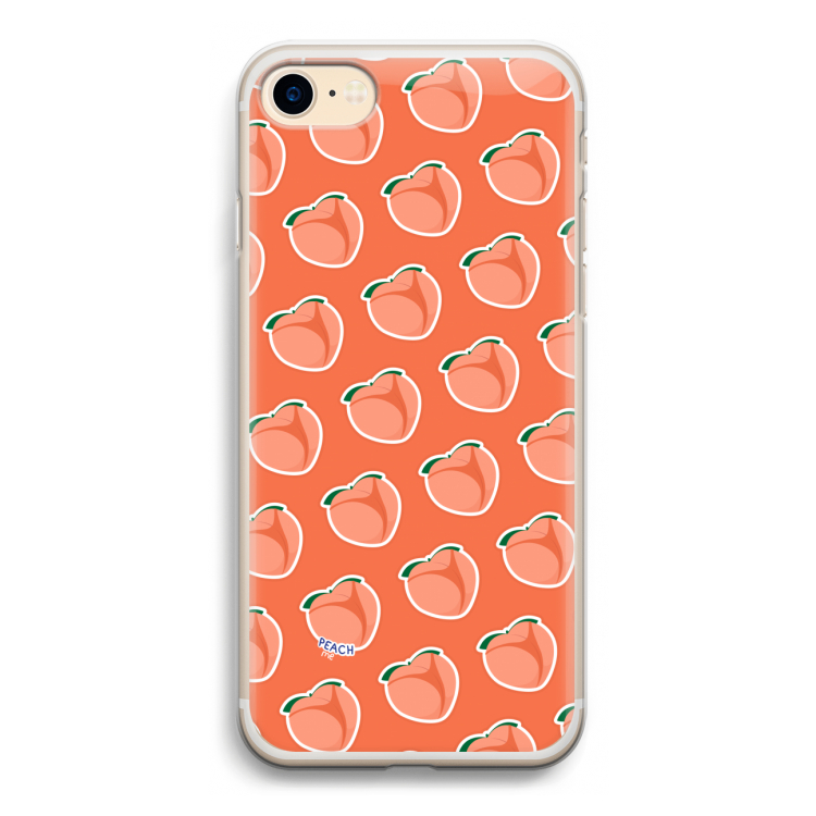 Just peachy: iPhone 7 Transparant Hoesje