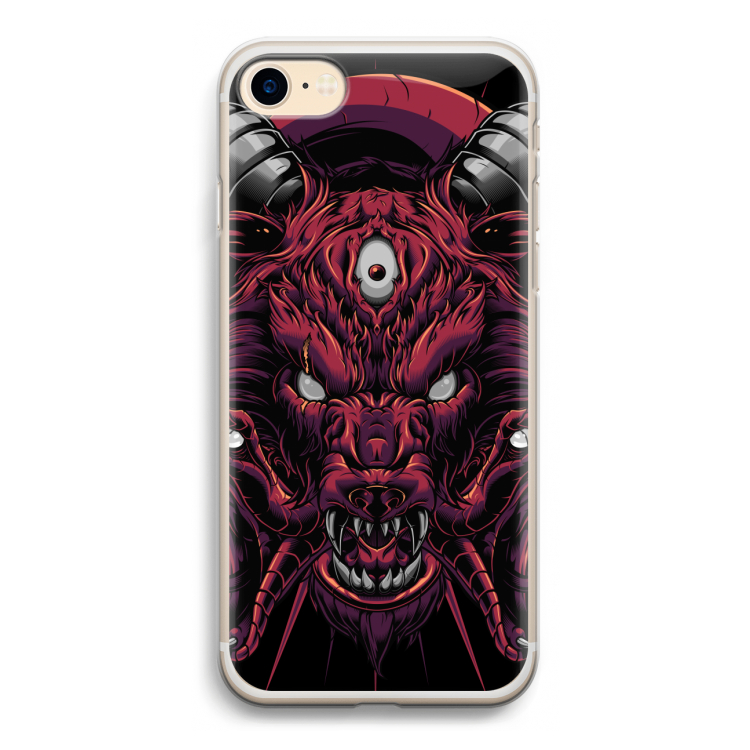 Hell Hound and Serpents: iPhone 7 Transparant Hoesje