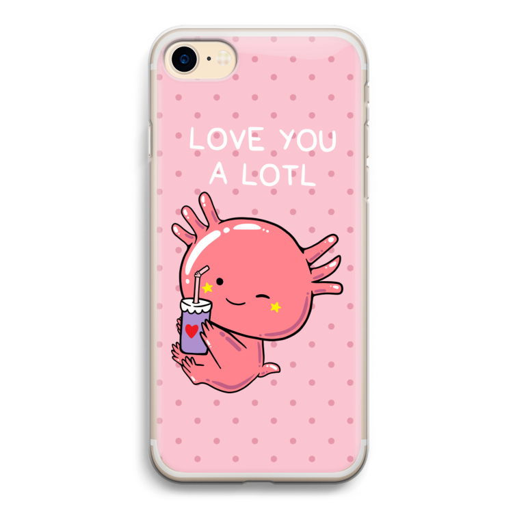 Love You A Lotl: iPhone 7 Transparant Hoesje