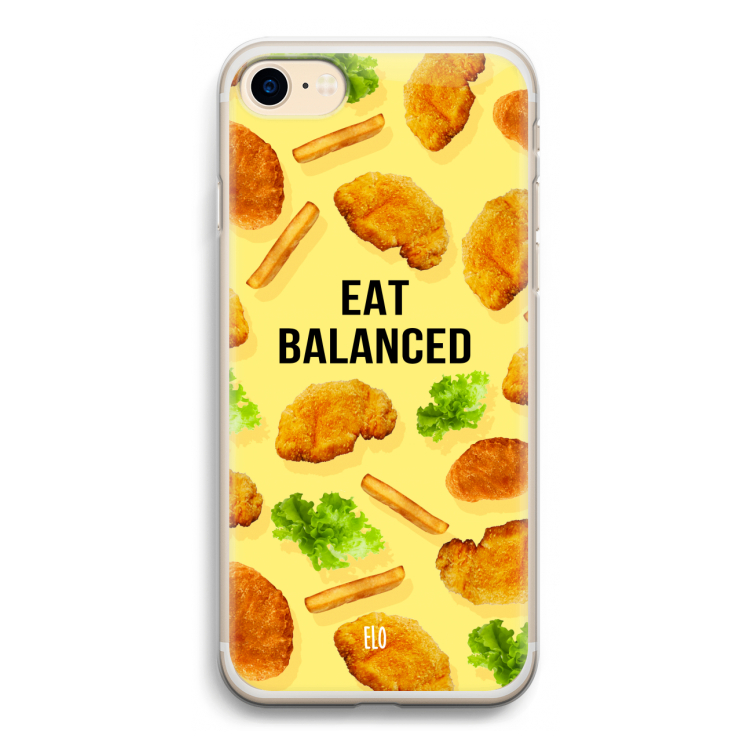Eat Balanced: iPhone 7 Transparant Hoesje