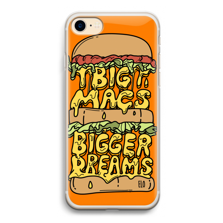 Big Macs Bigger Dreams: iPhone 7 Transparant Hoesje