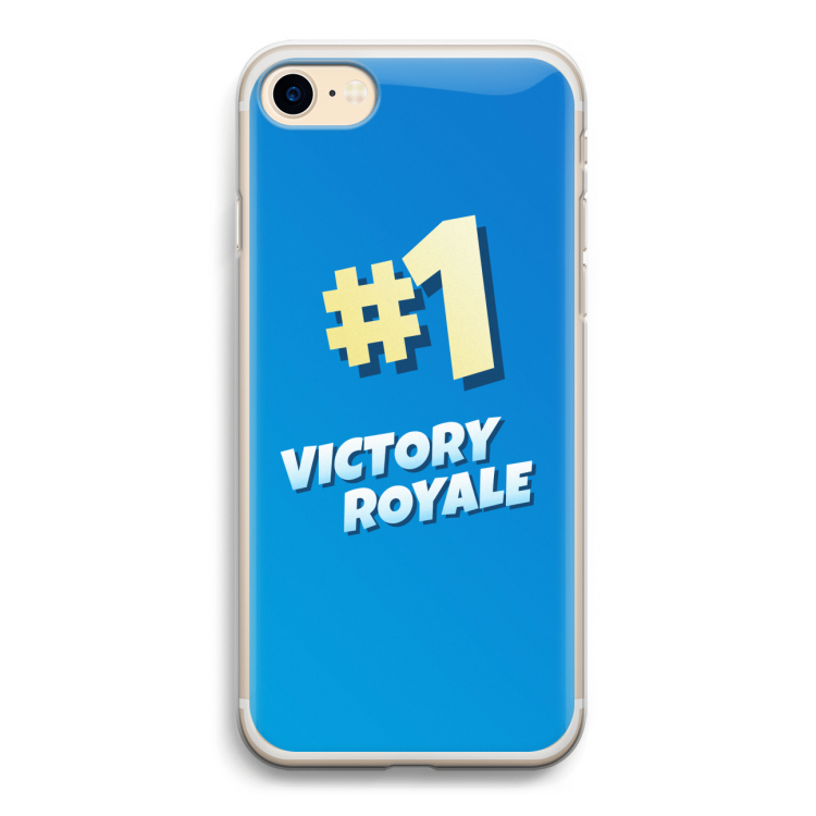 Victory Royale: iPhone 7 Transparant Hoesje