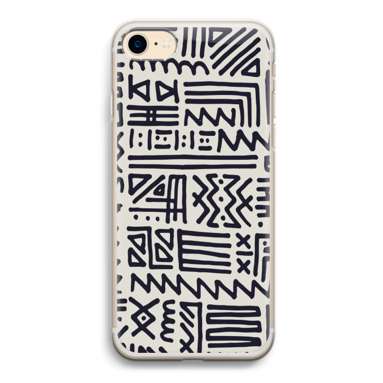 Marrakech print: iPhone 7 Transparant Hoesje