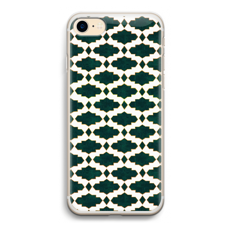 Moroccan tiles: iPhone 7 Transparant Hoesje