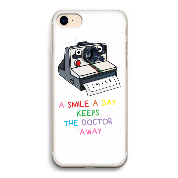 Smile: iPhone 7 Transparant Hoesje