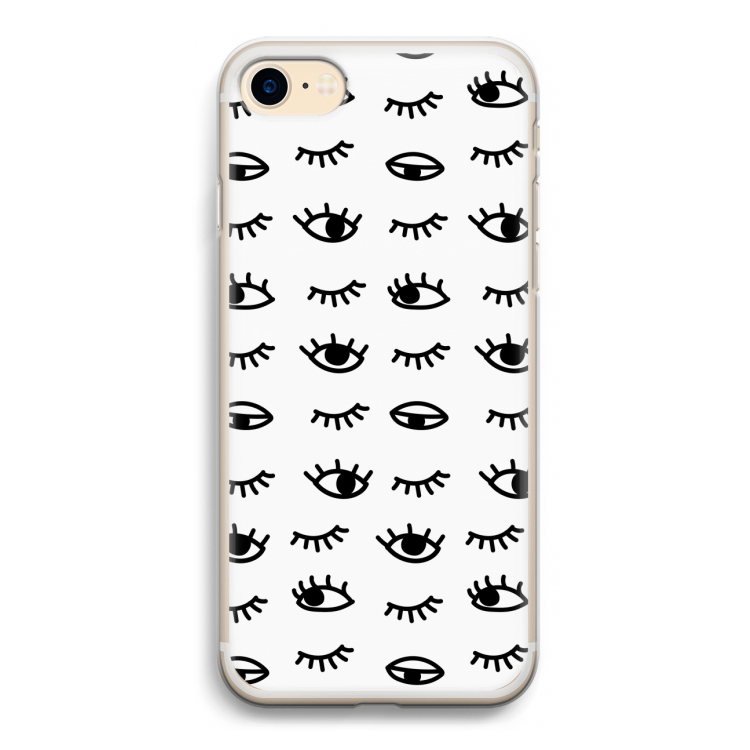 Eye pattern #2: iPhone 7 Transparant Hoesje