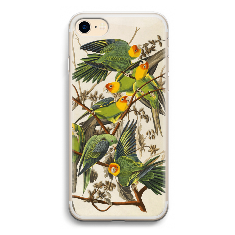Carolinaparkiet: iPhone 7 Transparant Hoesje