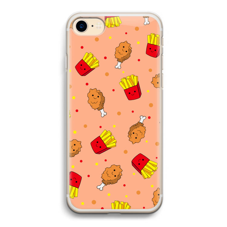Chicken 'n Fries: iPhone 7 Transparant Hoesje
