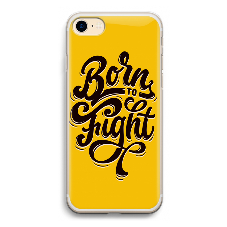 Born to Fight: iPhone 7 Transparant Hoesje