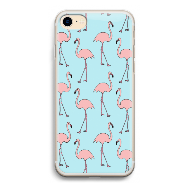 Anything Flamingoes: iPhone 7 Transparant Hoesje