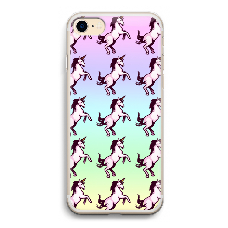 Musketon Unicorn: iPhone 7 Transparant Hoesje