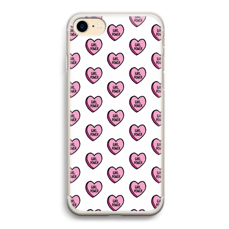 GIRL POWER: iPhone 7 Transparant Hoesje