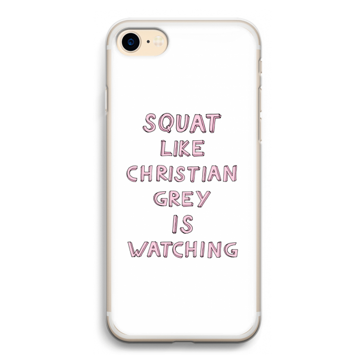 Christian Grey: iPhone 7 Transparant Hoesje