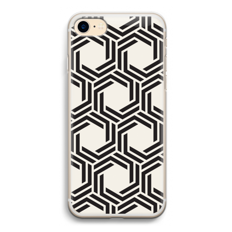 Geometrisch patroon: iPhone 7 Transparant Hoesje