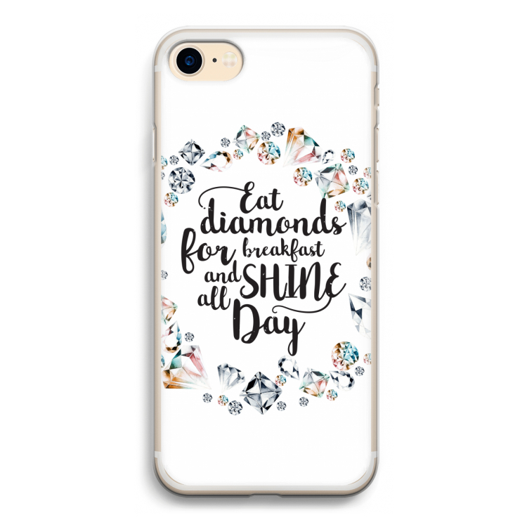Diamonds: iPhone 7 Transparant Hoesje