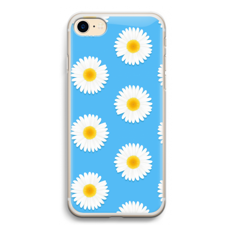 Margrietjes: iPhone 7 Transparant Hoesje