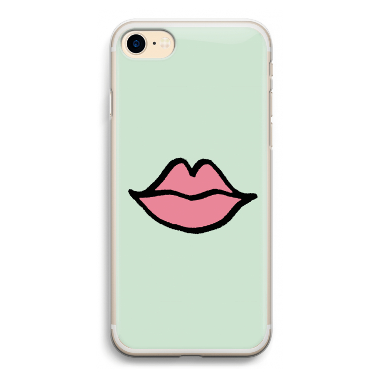 Kusje: iPhone 7 Transparant Hoesje