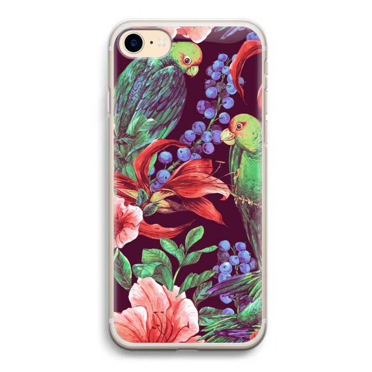 Papegaaien: iPhone 7 Transparant Hoesje