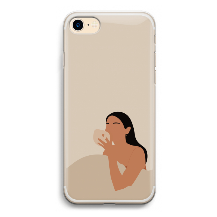 Fresh coffee: iPhone 7 Transparant Hoesje