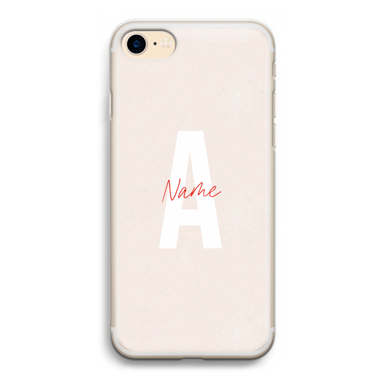 Strawberry Milkshake: iPhone 7 Transparant Hoesje
