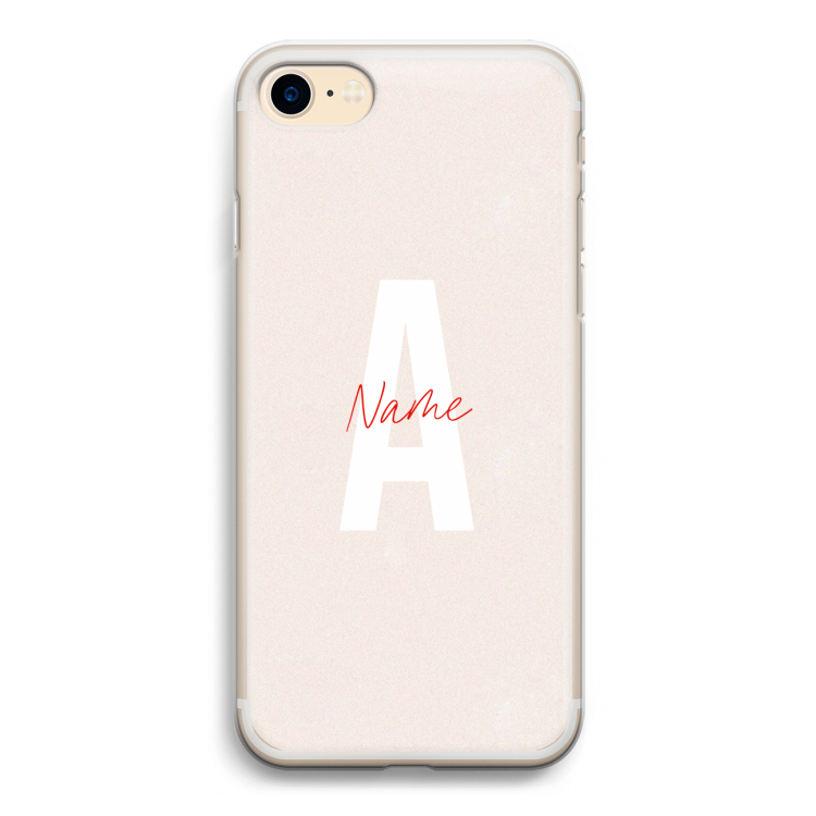 Strawberry Milkshake: iPhone 7 Transparant Hoesje