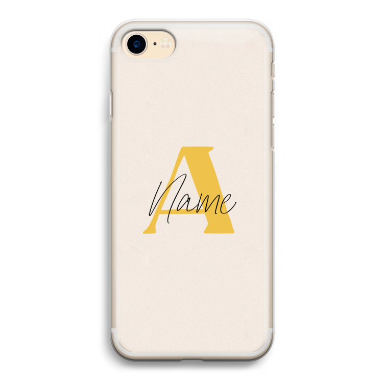 Amber Script: iPhone 7 Transparant Hoesje