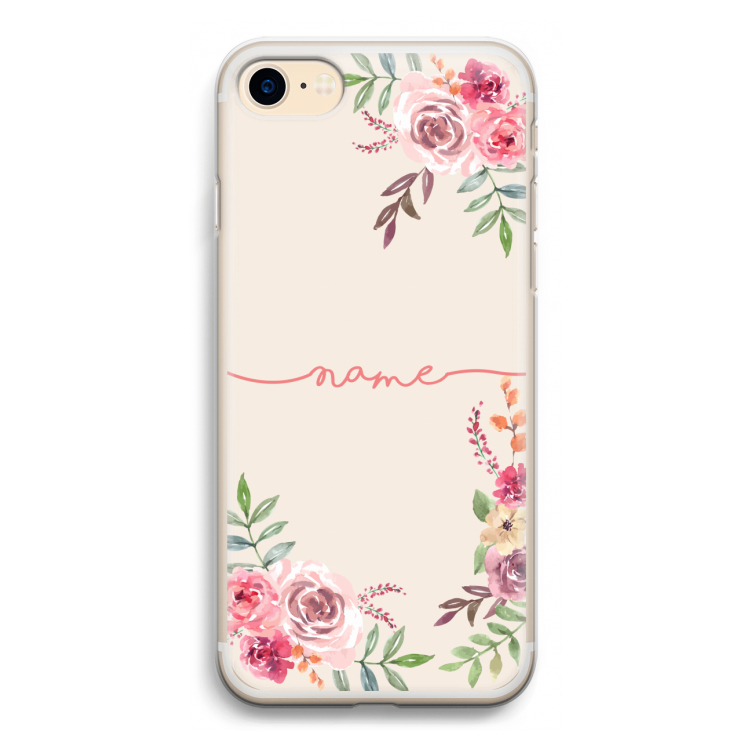 Rozen: iPhone 7 Transparant Hoesje