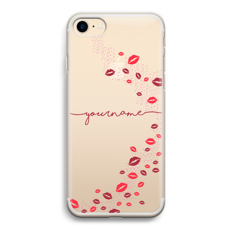 Kusjes: iPhone 7 Transparant Hoesje