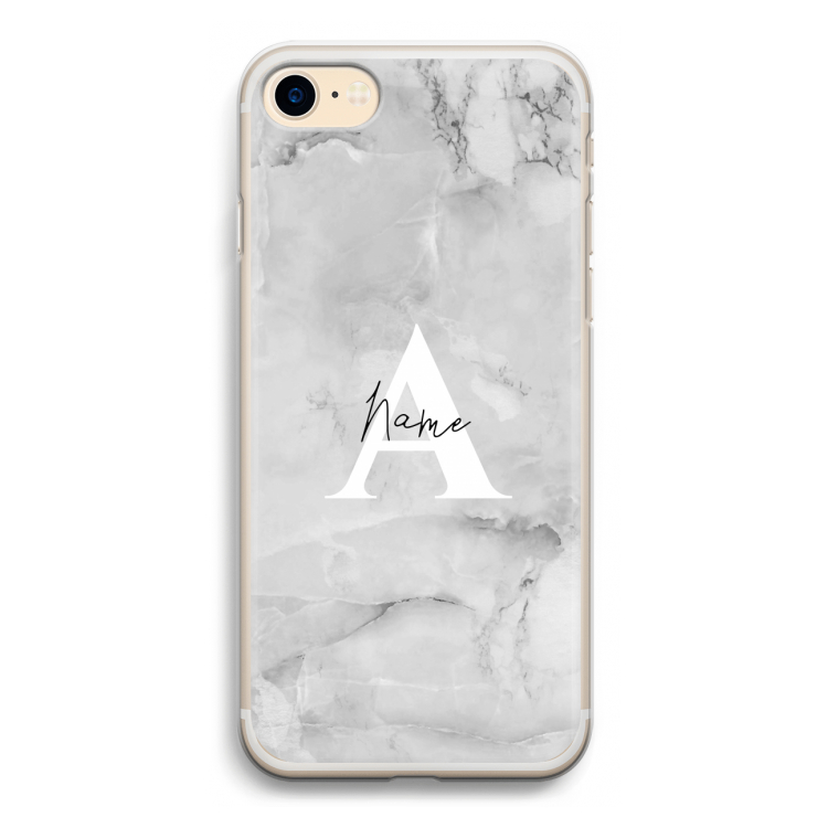 Ivory Marble: iPhone 7 Transparant Hoesje