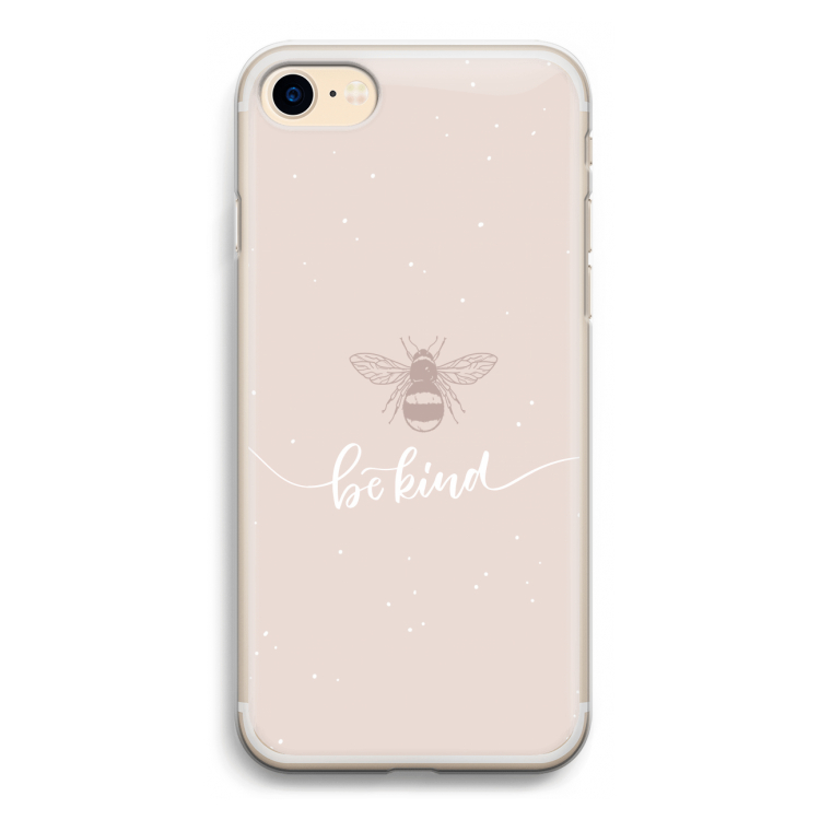 Be(e) kind: iPhone 7 Transparant Hoesje