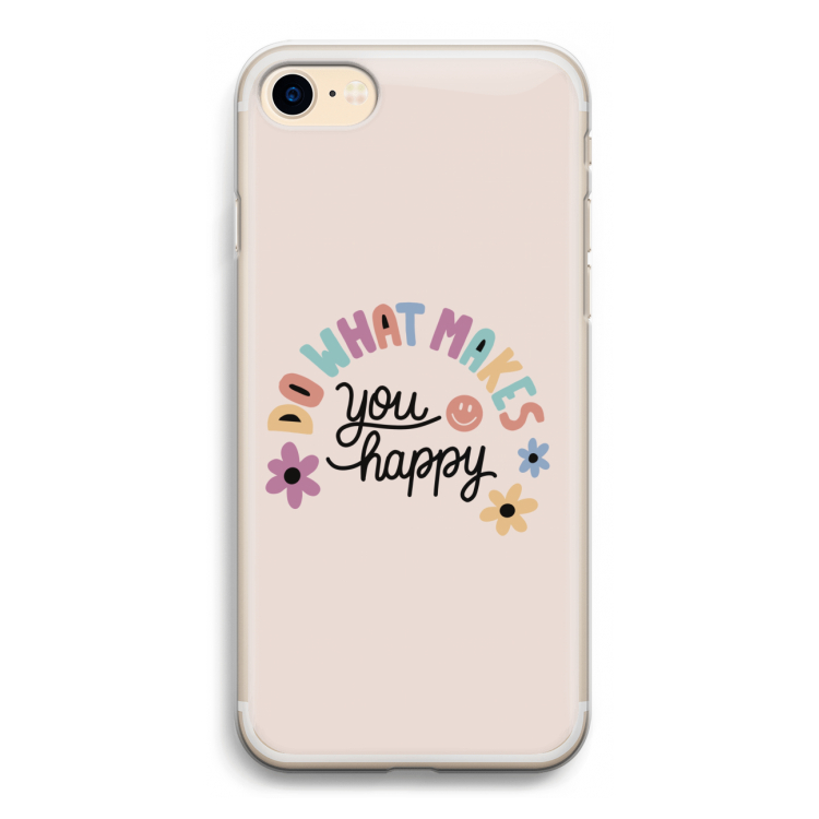 Happy days: iPhone 7 Transparant Hoesje