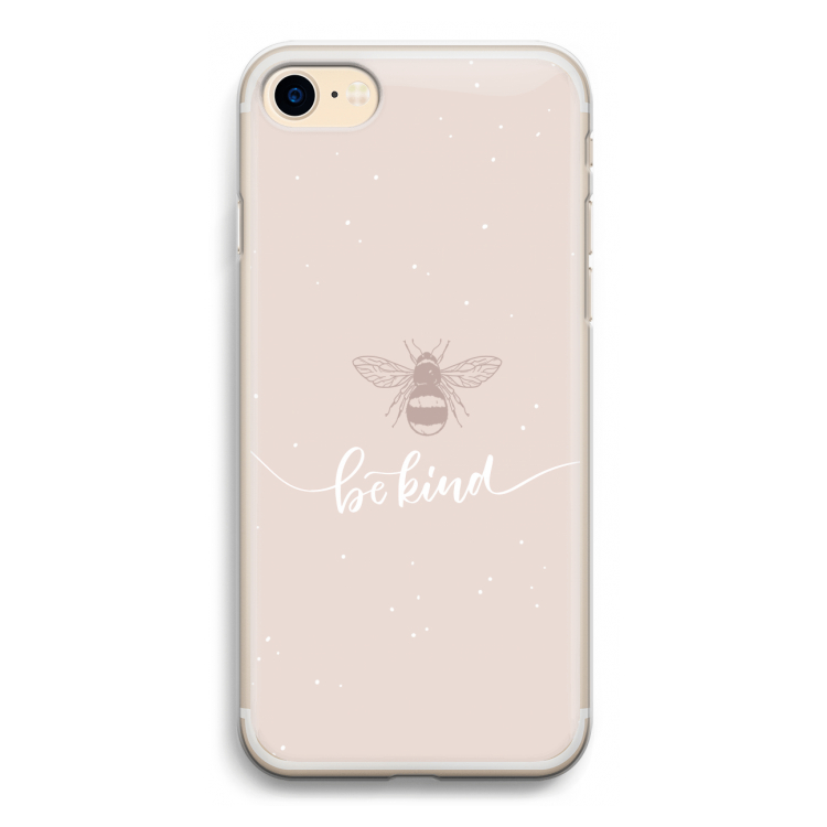 Be(e) kind: iPhone 7 Transparant Hoesje