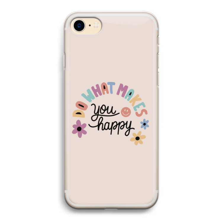 Happy days: iPhone 7 Transparant Hoesje