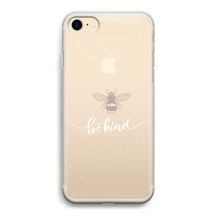 Be(e) kind: iPhone 7 Transparant Hoesje