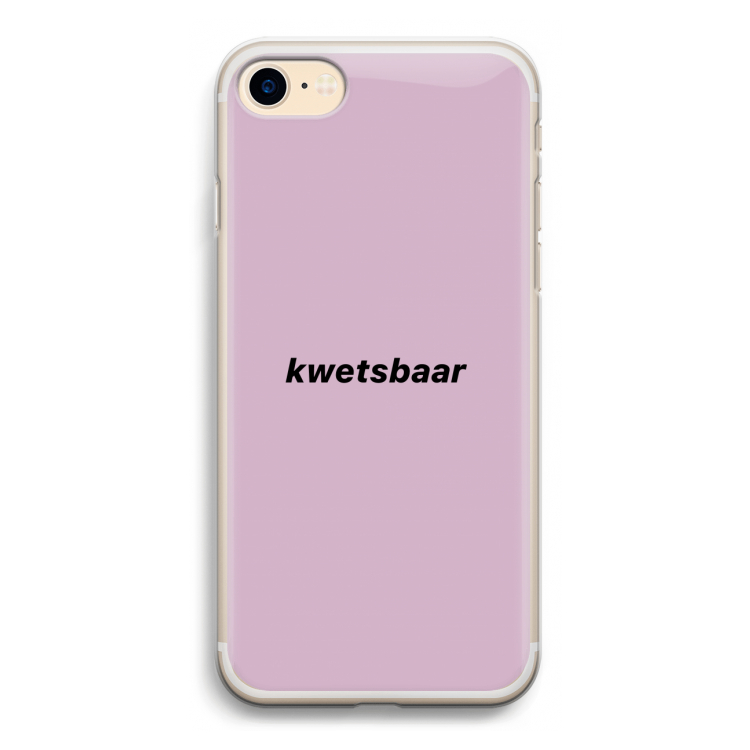 kwetsbaar: iPhone 7 Transparant Hoesje
