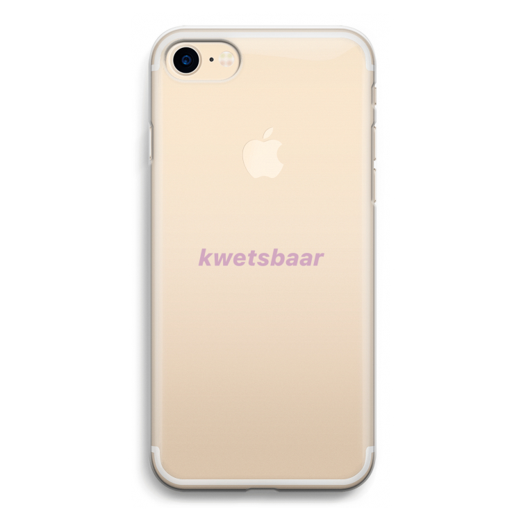 kwetsbaar: iPhone 7 Transparant Hoesje